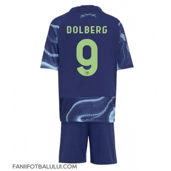 Ajax Kasper Dolberg #9 Echipament de Fotbal Replică 2025-26 Copii Deplasare (+ Șorturi)